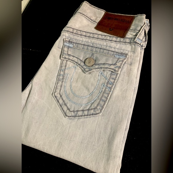 Rare! 🇺🇸 Ricky Super T in “Worn Indigo” True Religion size 31x34 - Picture 1 of 16